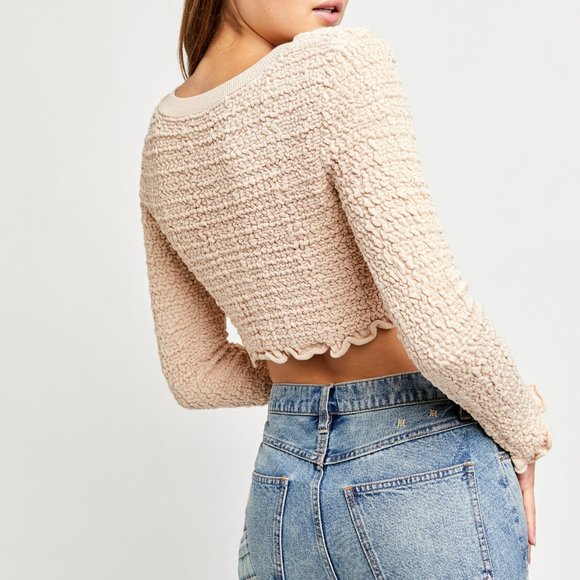 NWT Free People Rosehip Cardi / Rose Water - Picture 3 of 5